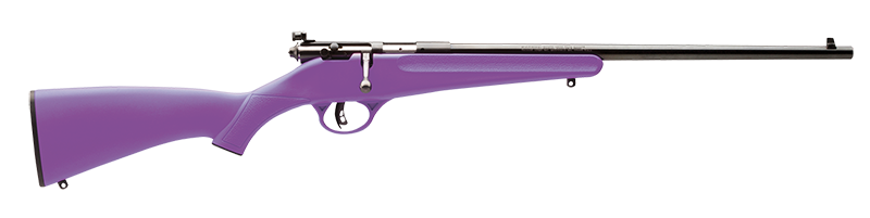 Savage Arms Rascal Youth .22 LR 16.13" Single-Shot Rifle - Purple Synthetic Stock