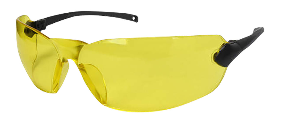 Radians OV140CS Overlook Adult Lightweight Safety Glasses Black Frame Amber Lens