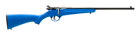 Savage Arms 13785 Rascal Youth 22 LR 1rd 16.13" Matte Black Sporter Barrel, Matte Black Carbon Steel Receiver, Blue Fixed Synthetic Stock, Right Hand