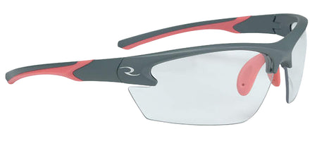 Radians WS6810CS Women's Range Eyewear Clear Lens Gray Frame with Coral Accents