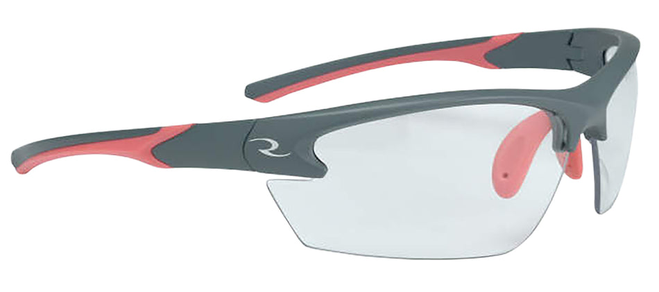 Radians WS6810CS Women's Range Eyewear Clear Lens Gray Frame with Coral Accents