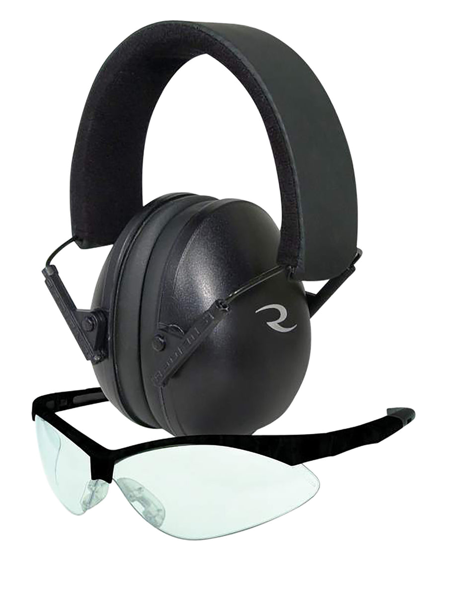 Radians LS0100CKCS G4 Youth Shooting Safety Glasses Clear Lens Black Frame