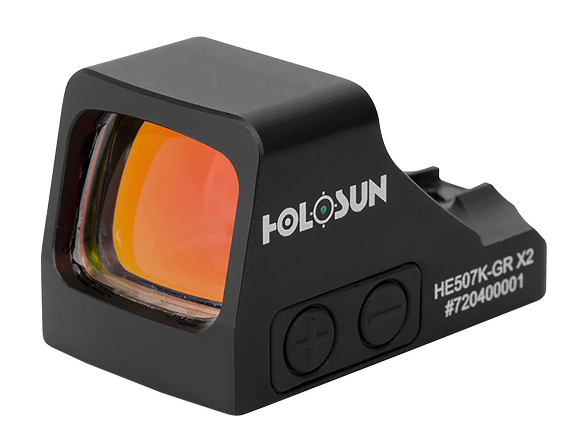 Holosun HE507K-GR X2 Black 2 MOA Green Dot 32 MOA Circle Open Reflex Sight for Pistols