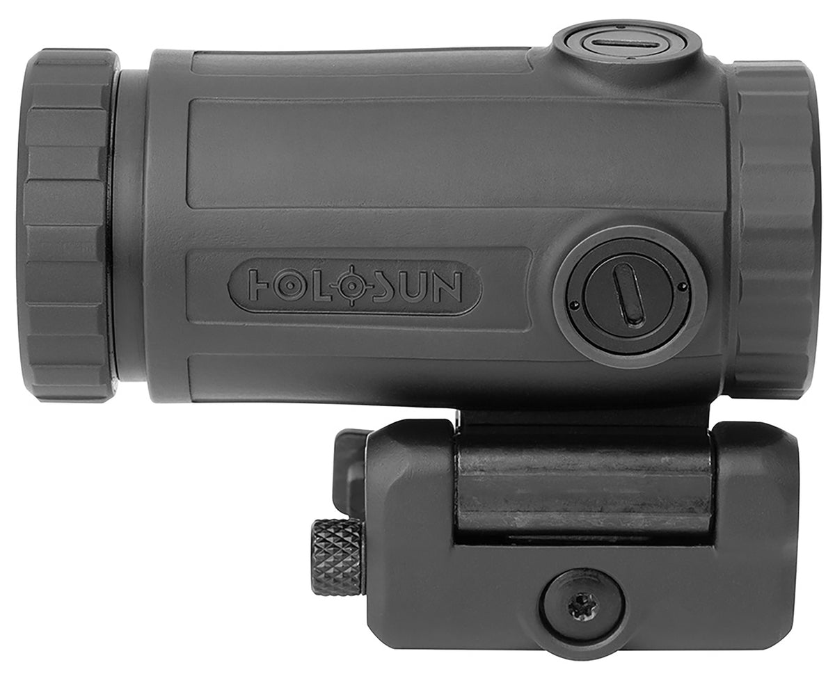 Holosun HM3XT Compact 3x Magnifier Titanium Black Anodized Quick Detach Flip-to-Side Mount