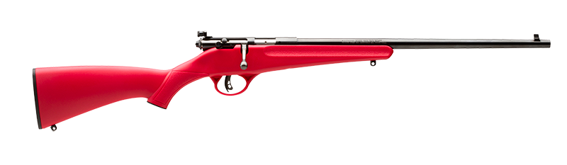 Savage Arms Rascal Youth .22 LR 16.13" Single-Shot Rifle - Red Synthetic Stock