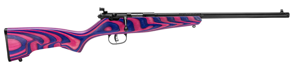 Savage Arms Rascal Youth .22 LR 16.12" Single-Shot Rifle - Boyd's Pink & Purple Laminate Stock