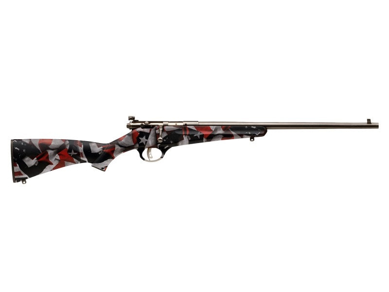 Savage Arms Rascal Youth .22 LR 16.13" Single-Shot Rifle - American Flag Synthetic Stock