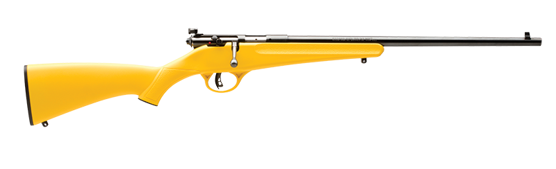 Savage Arms Rascal Youth .22 LR 16.13" Single-Shot Rifle - Yellow Synthetic Stock