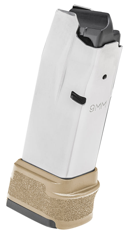 Springfield Armory Hellcat HC5915F 9mm Luger 15rd FDE Extended Floor Plate Stainless Steel Magazine
