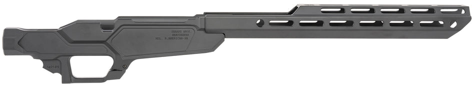 Sharps Bros Heatseeker Bolt-Action Chassis System Ruger American Rifle Black Cerakote 14" M-LOK Handguard