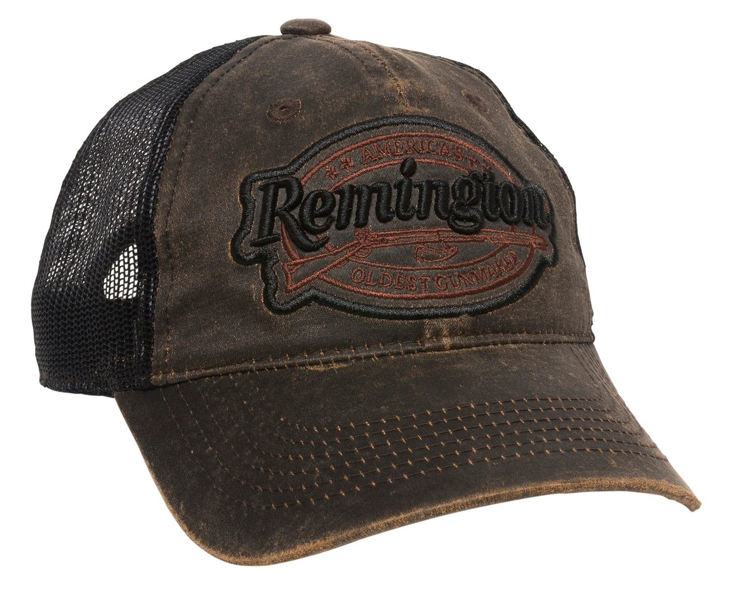 Outdoor Cap Remington RM17A Black/Brown Cotton Unstructured Hat OSFA