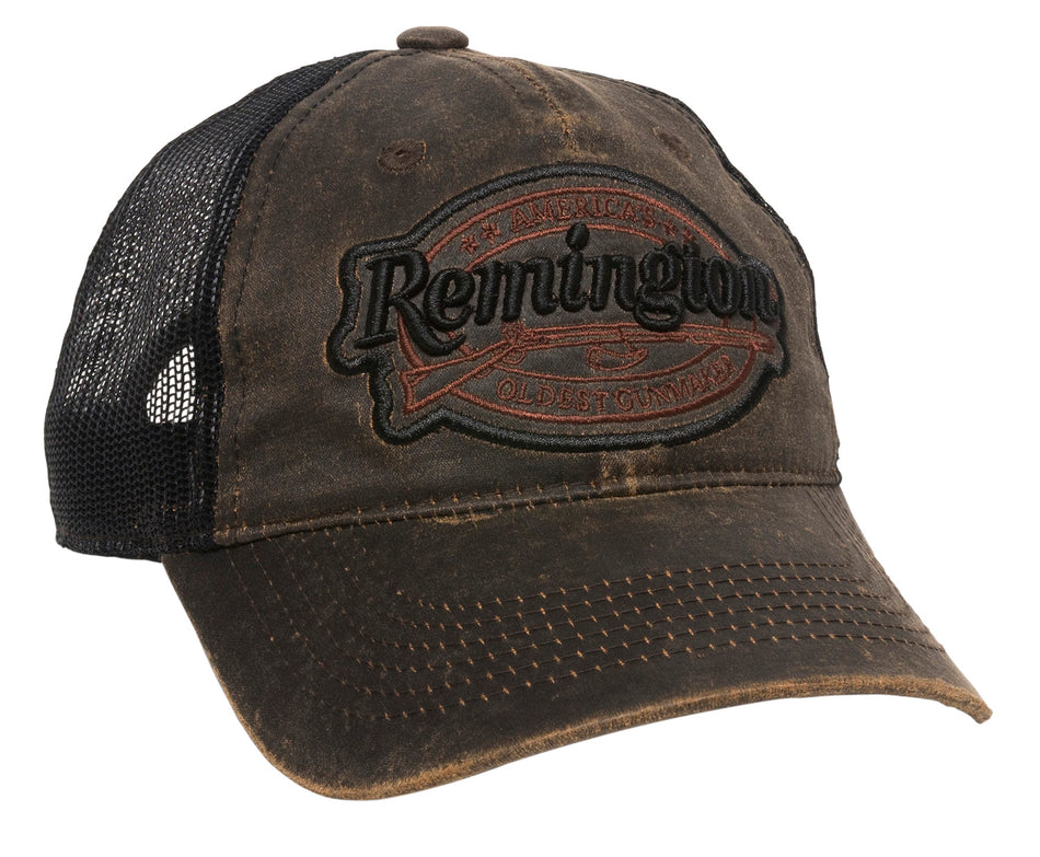 Outdoor Cap Remington RM17A Black/Brown Cotton Unstructured Hat OSFA