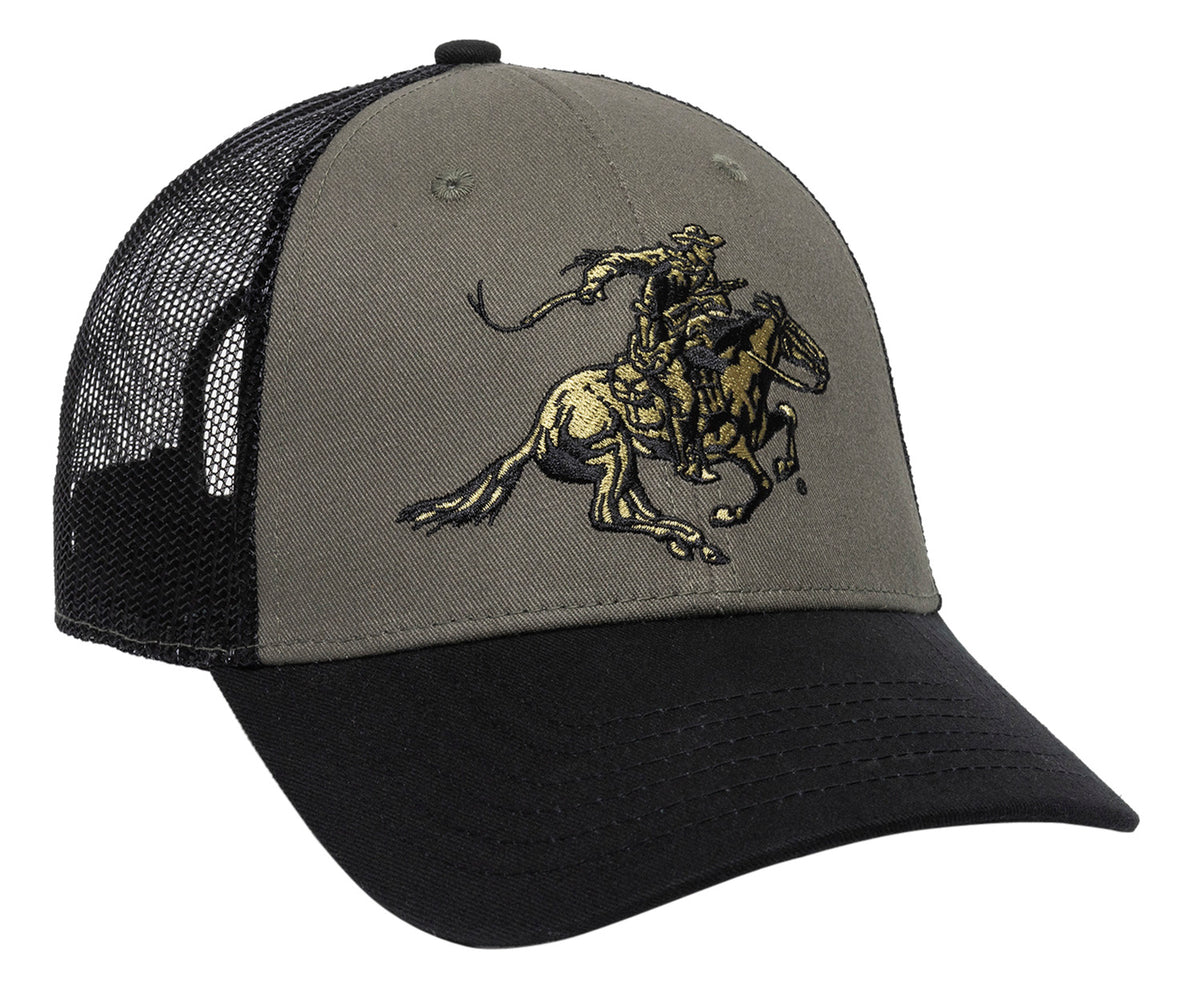 Outdoor Cap Winchester WIN05C Black/Olive Cotton Twill Structured Hat OSFA