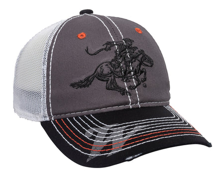Outdoor Cap Winchester WIN35B Black/Charcoal/White Cotton Twill Unstructured Hat OSFA