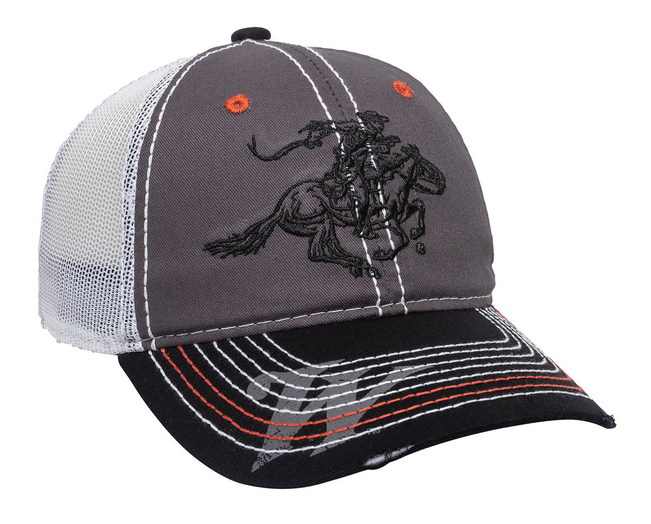 Outdoor Cap Winchester WIN35B Black/Charcoal/White Cotton Twill Unstructured Hat OSFA