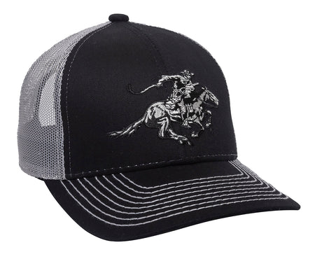 Outdoor Cap Winchester WIN46B Black/Light Gray Cotton Twill Structured Hat OSFA
