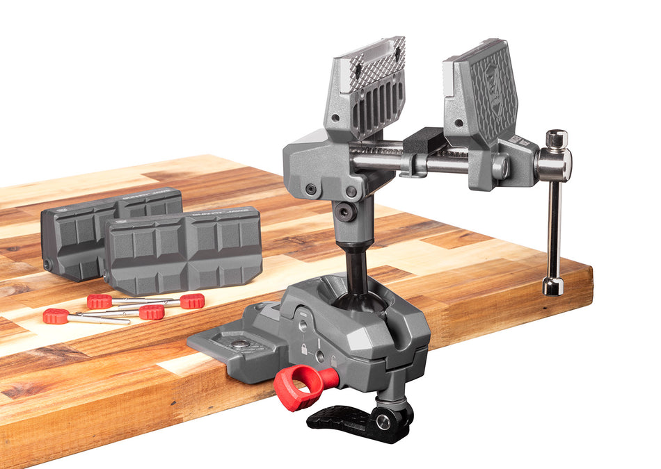 Real Avid AVARAMV Master Armorer's Bench Vise with TORQ-LOK & Reversible Gun-Fit Sleeves