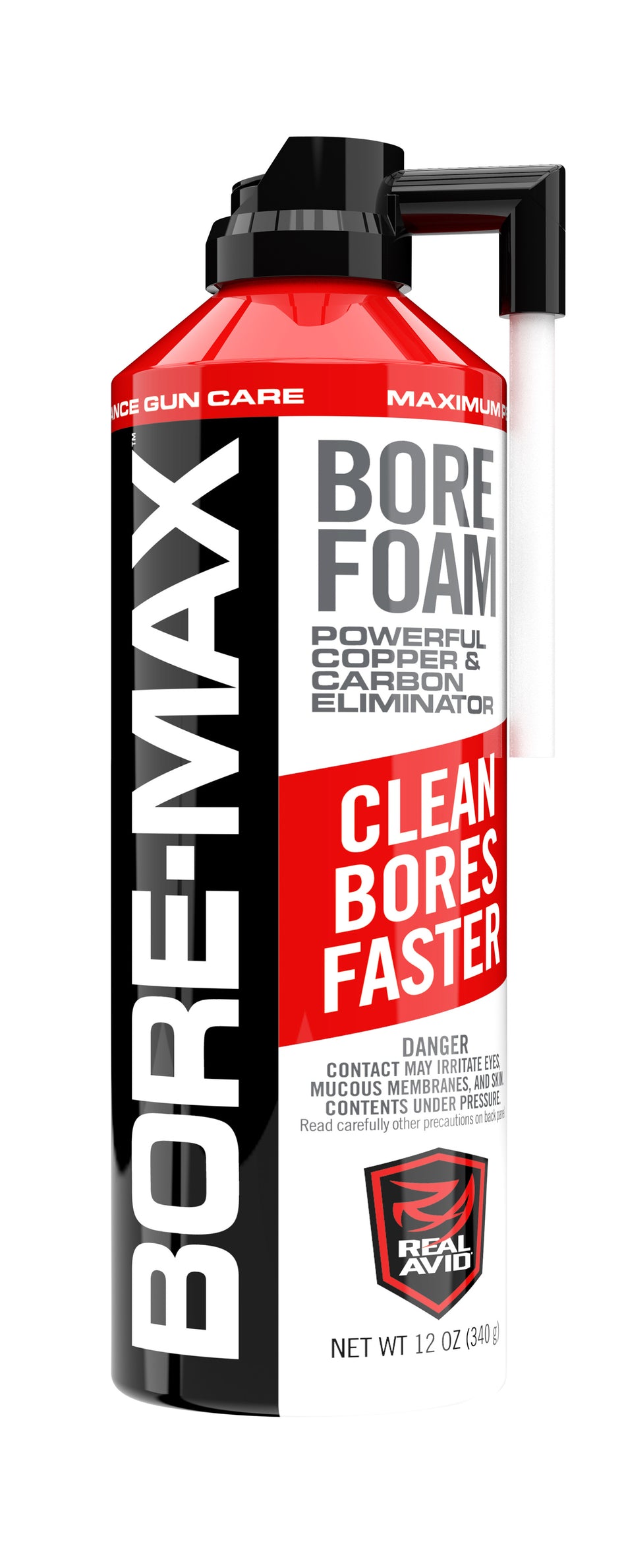 Real Avid AVFBC12A Bore-Max Foaming Bore Solvent Removes Carbon Build-Up 12 oz Aerosol