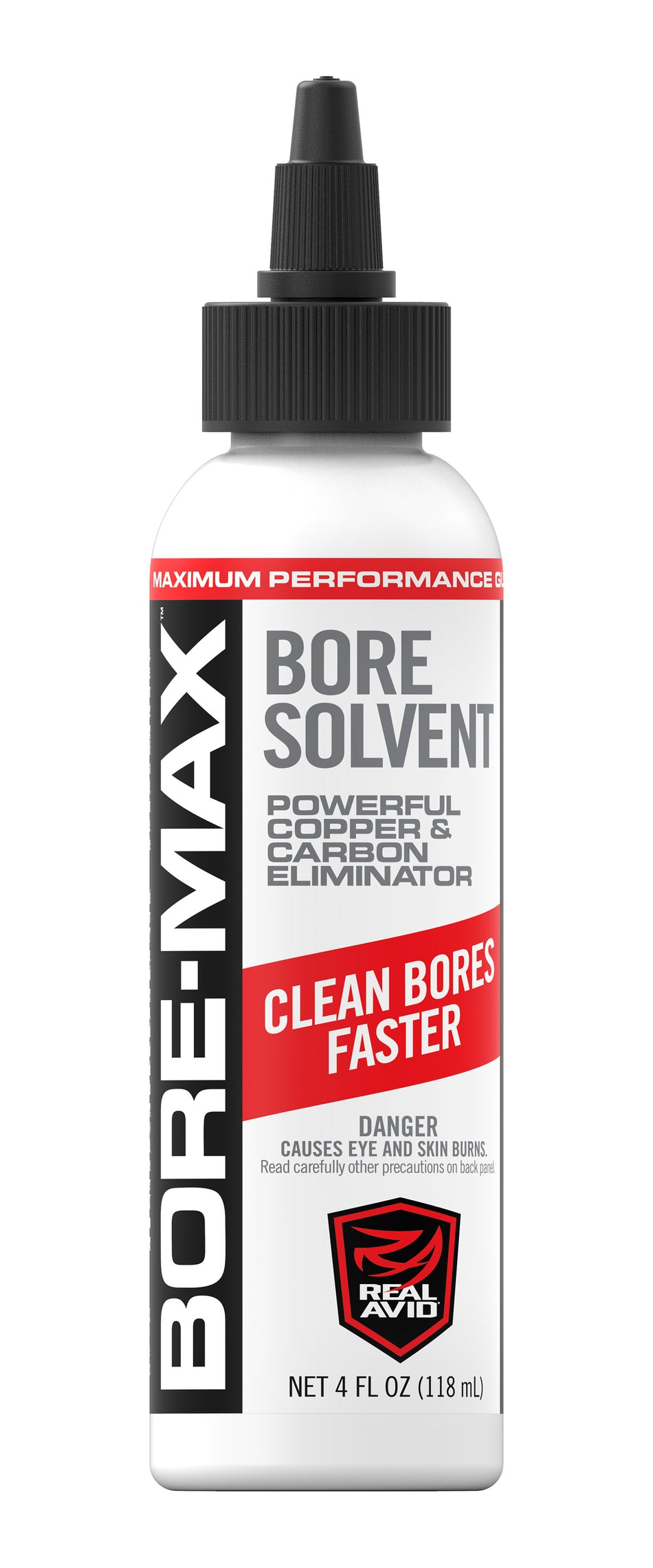 Real Avid AVBMBS4L Bore-Max 4 oz Foaming Gun Bore Solvent Carbon & Fouling Remover