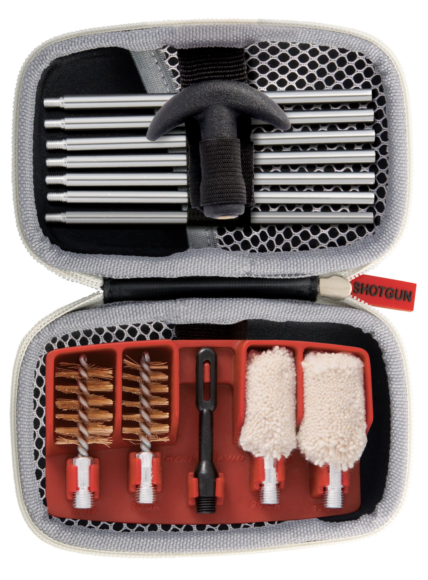 Real Avid AVGCK310S Gun Boss 14-Piece Shotgun Cleaning Kit 12 and 20 Gauge Black Nylon Case