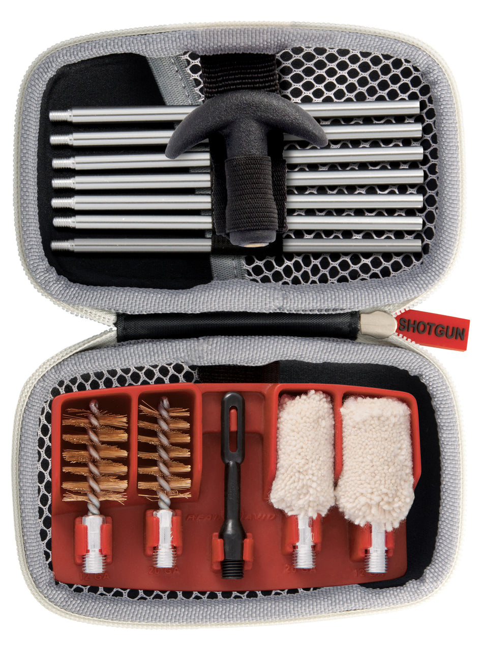 Real Avid AVGCK310S Gun Boss 14-Piece Shotgun Cleaning Kit 12 and 20 Gauge Black Nylon Case