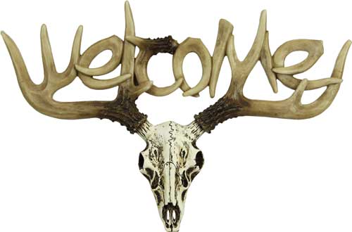 Rivers Edge Euro Deer 13x13 Decorative Welcome Sign