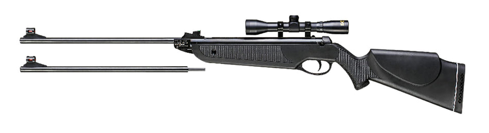 Beeman 1022 Black Club Dual Caliber Spring Piston Air Rifle Combo 4x32 Scope