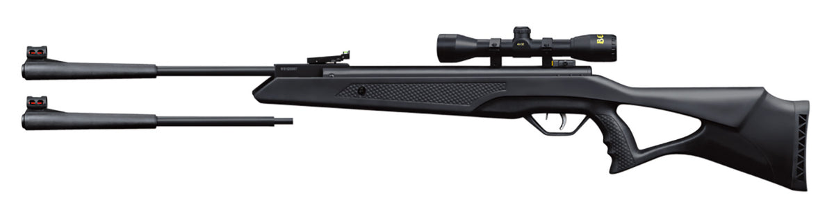 Beeman 10611 Longhorn II Dual Caliber Spring Piston Air Rifle Combo with 4x32 Scope