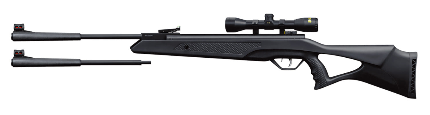 Beeman 10611 Longhorn II Dual Caliber Spring Piston Air Rifle Combo with 4x32 Scope