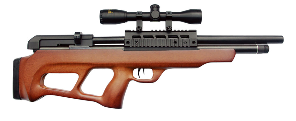 Beeman 1357 Under-Lever PCP .177 Cal Air Rifle 12+1 Round Hardwood Stock 4x32 Scope