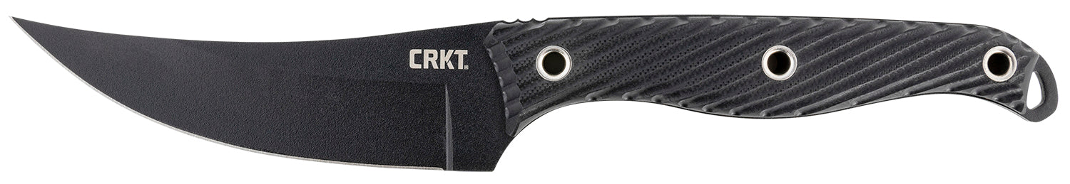 CRKT Clever Girl 2709 Fixed Blade Knife 4.60" Black Powder Coated SK-5 Steel Blade Black G10 Handle and Sheath