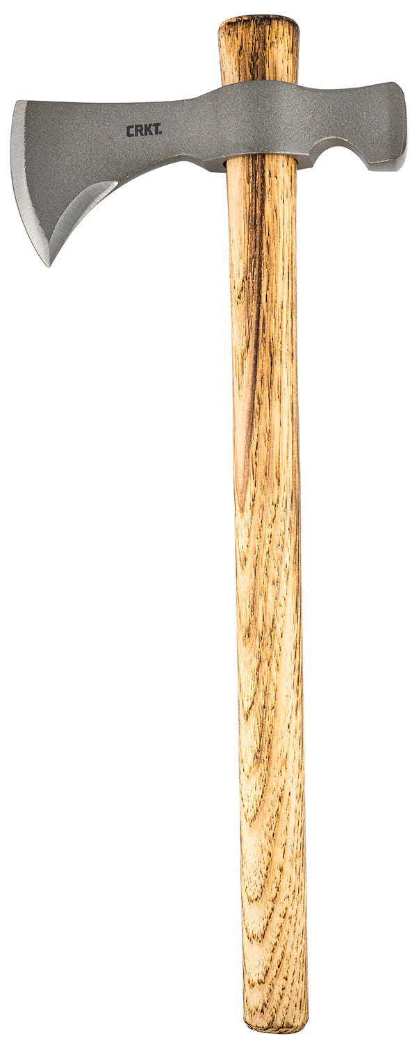 CRKT Woods Chogan T-Hawk 2730 Camp Axe Tomahawk 3.50" 1055 Carbon Steel Forged Blade Hickory Handle 19" Overall