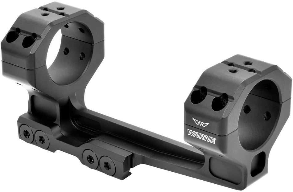 Warne 7818M Precision Cantilever Scope Ring/Mount Combo Black Anodized 30mm Tube 0 MOA