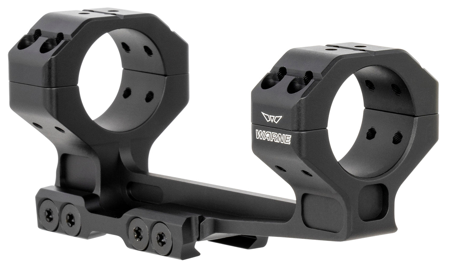 Warne 781820MOA 30mm Cantilever Precision Scope Mount and Ring Combo Black Anodized 20 MOA