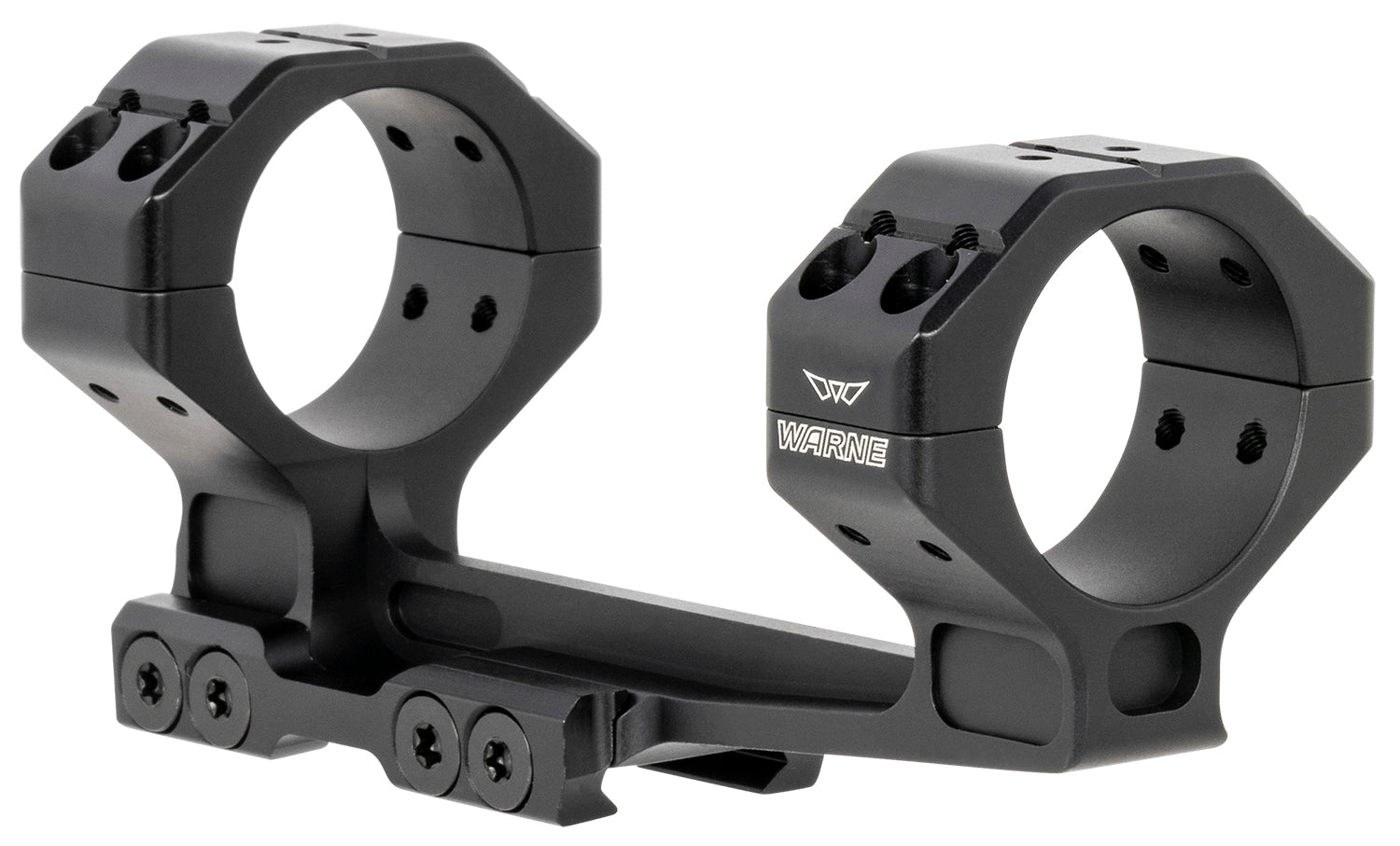 Warne 782520MOA 34mm Cantilever Precision Scope Mount and Ring Combo Black Anodized 20 MOA