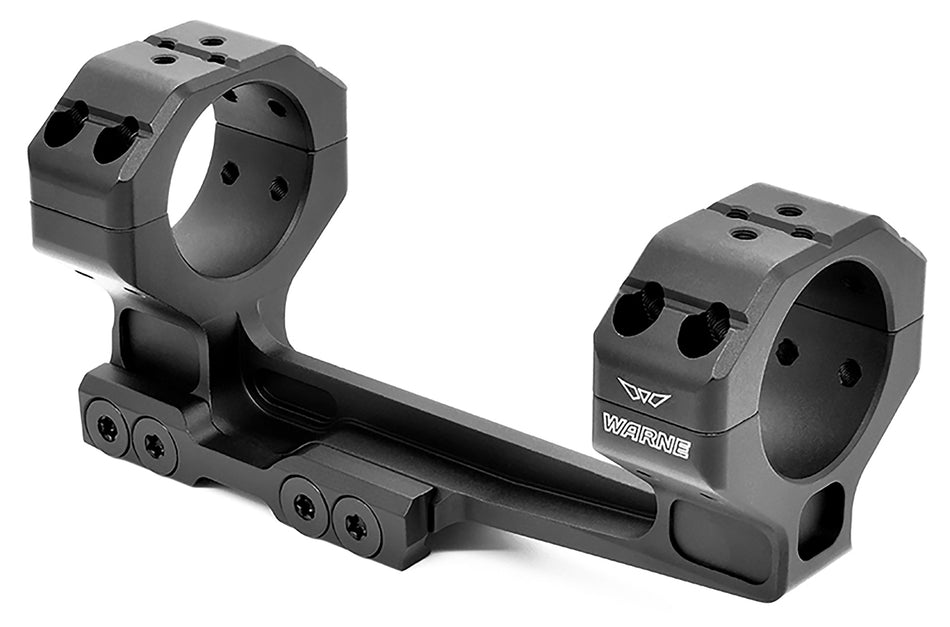 Warne 7842M 35mm Cantilever Precision Scope Mount and Ring Combo Black Anodized 0 MOA