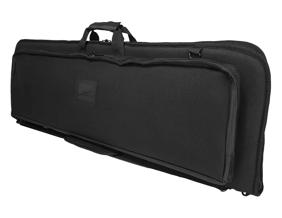 NcStar Deluxe 42-Inch Rifle Case Black 600D Polyester with Mag Pouches
