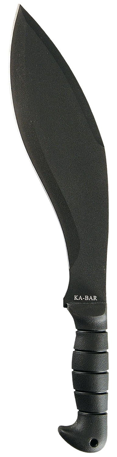 Ka-Bar Kukri Machete 1249, 11.50" Hollow Ground SK-5 Blade, Black TPR Handle, 17" OAL, Includes Sheath