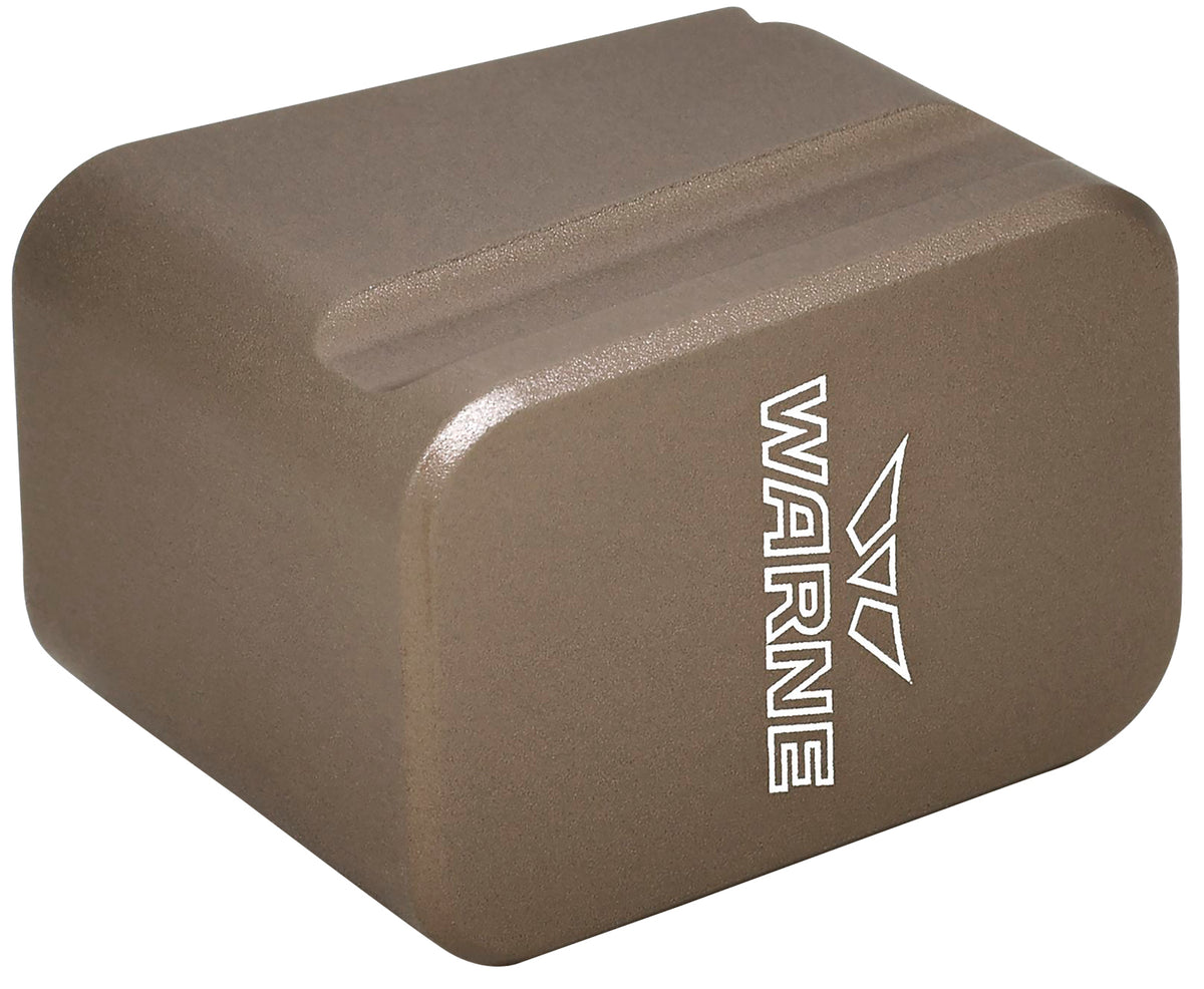 Warne 3113 Glock 17/22 Mag Extension 6061-T6 Aluminum FDE Finish Adds 5rds 9mm