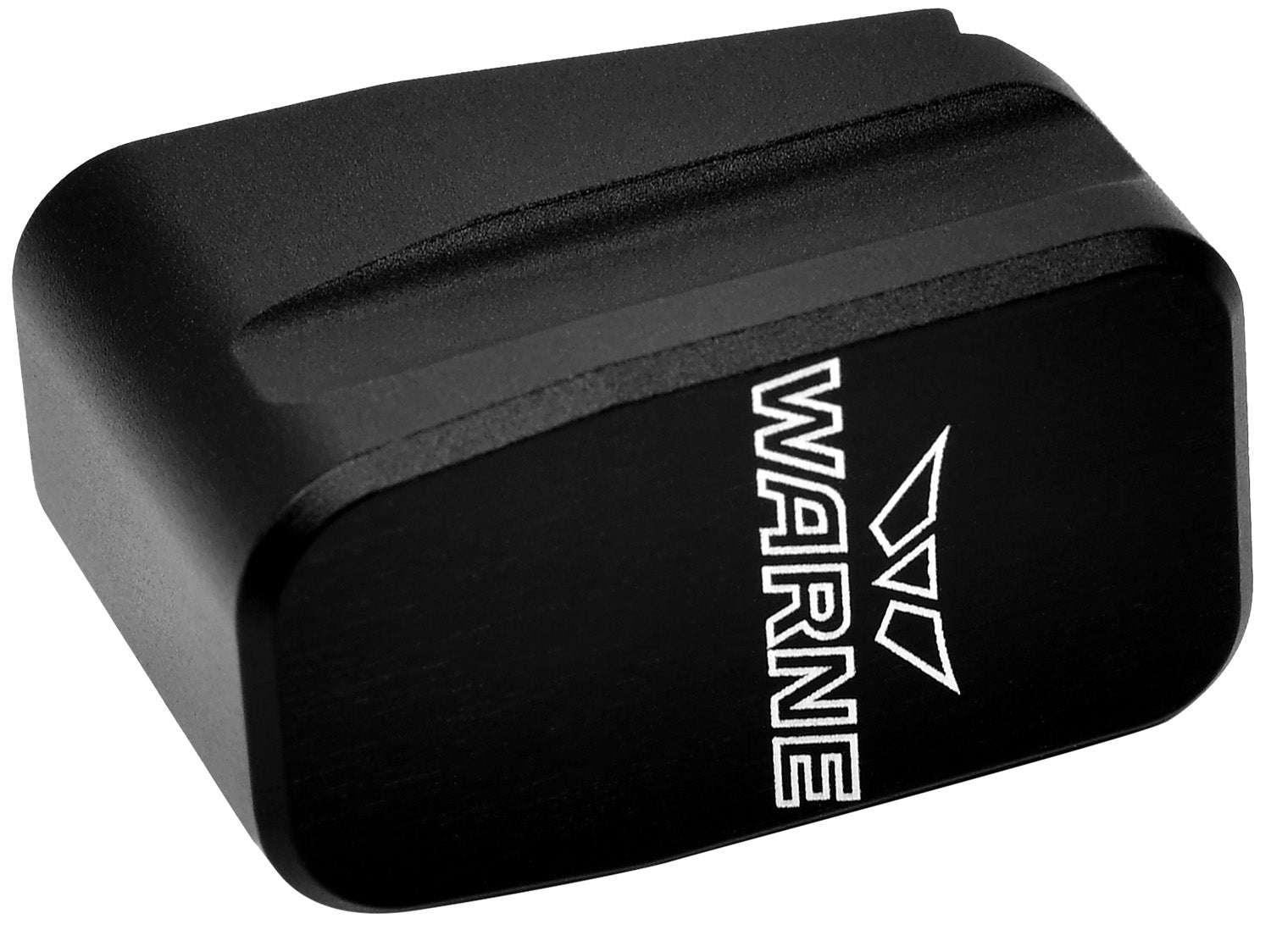 Warne MEG432BLK Black Anodized Aluminum Magazine Extension for Glock 43 Adds 2 Rounds