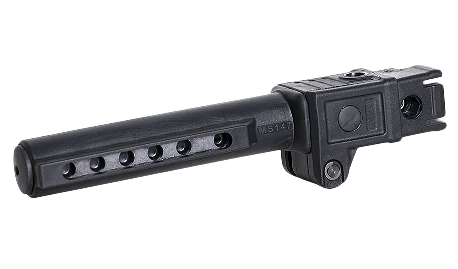 NcStar VG147 AK-Platform Folding Mil-Spec Stock Tube Black Left-Folding Adapter for AKM Pattern Rifles