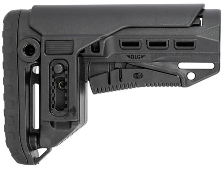 NcStar Compact PCP52 Mil-Spec Adjustable Collapsible Buttstock Black Synthetic with Raised Cheek Piece