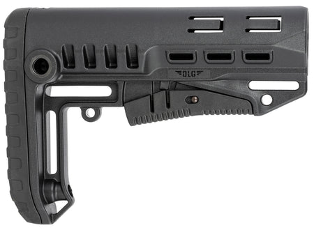 NcStar Compact PCP25 Mil-Spec Collapsible Buttstock Black Synthetic DLG-130 with Metal QD Mounts