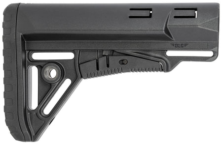 NcStar DLG-129 Sharps Collapsible Buttstock Black Synthetic Mil-Spec Buffer Tube with Metal QD Base