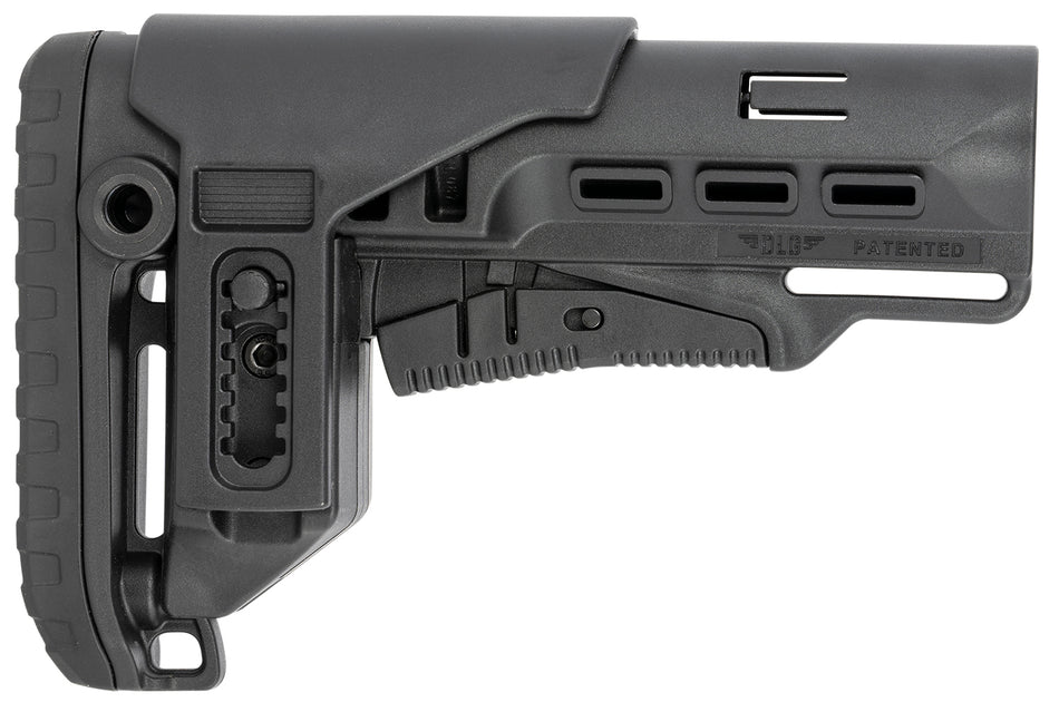 NcStar Tactical PCP42 Mil-Spec Adjustable Collapsible Buttstock Black Synthetic with Raised Cheek Piece