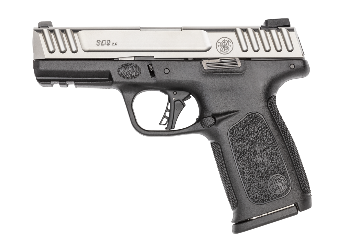 Smith & Wesson 13935 SD9 2.0 Compact 9mm Luger Pistol, 10+1 Capacity, 4" Stainless Barrel