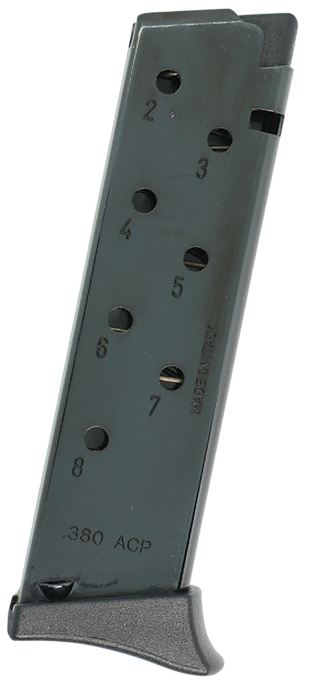 Bersa Thunder THUN380BLMAGFR 8rd .380 ACP Black Steel Magazine with Finger Rest