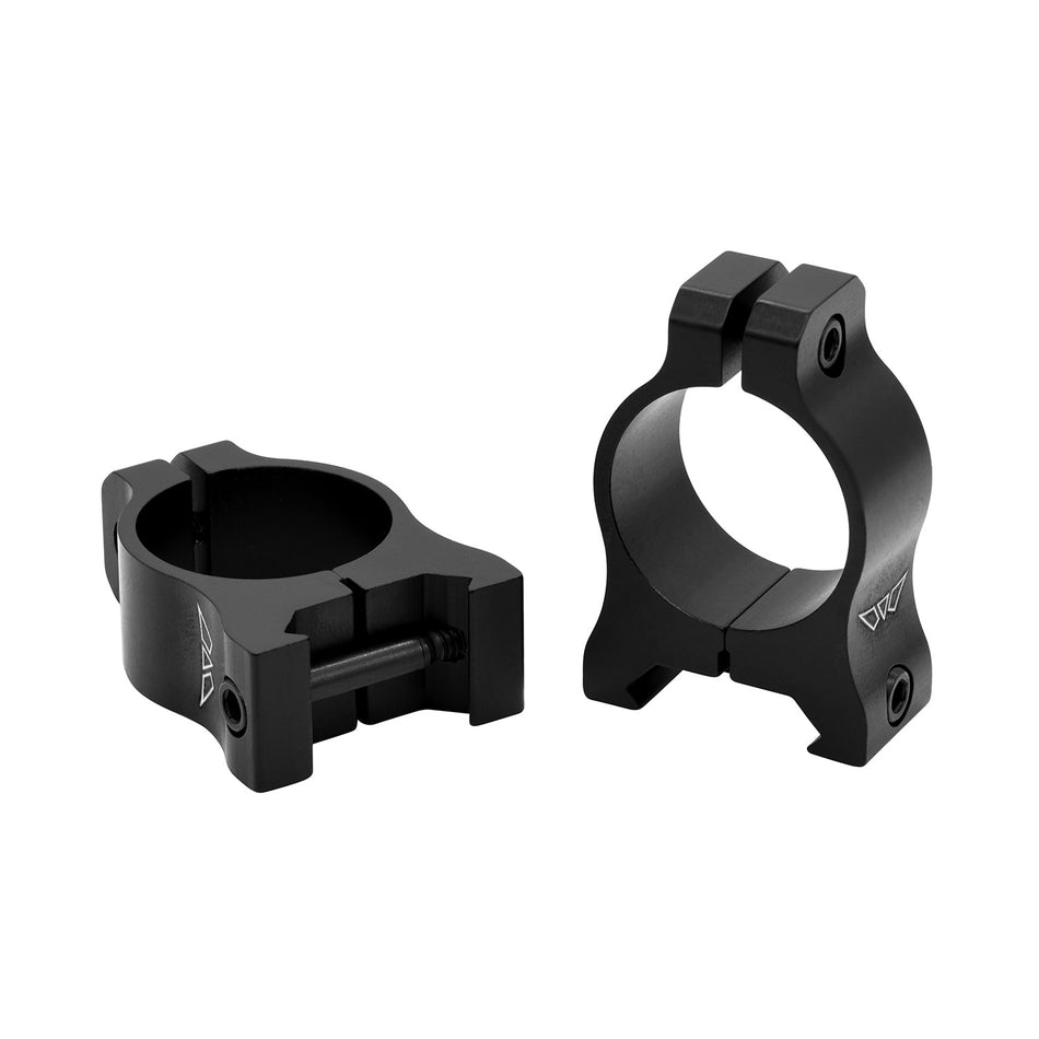 Warne Vapor V400M Aluminum 1-Inch Low Scope Rings Matte Black Picatinny/Weaver
