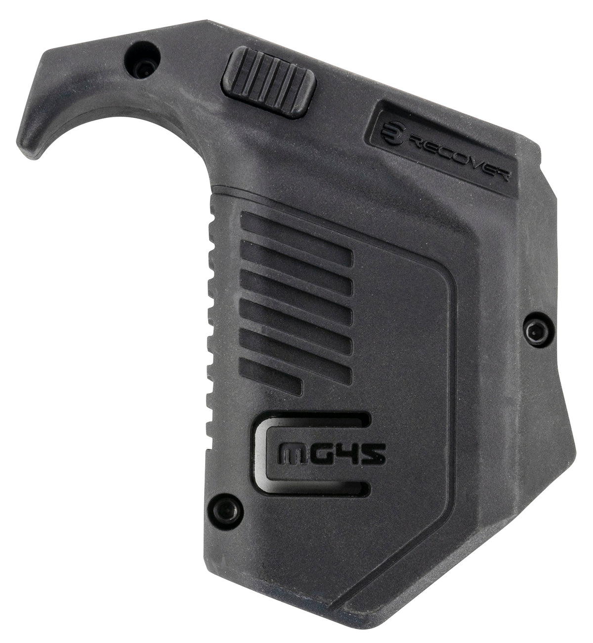 Recover Tactical MG4501 Black Polymer Angled Mag Pouch 45 ACP/10mm Glock Double Stack Picatinny Rail