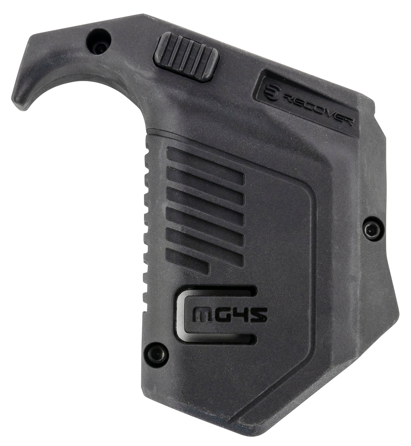 Recover Tactical MG4501 Black Polymer Angled Mag Pouch 45 ACP/10mm Glock Double Stack Picatinny Rail